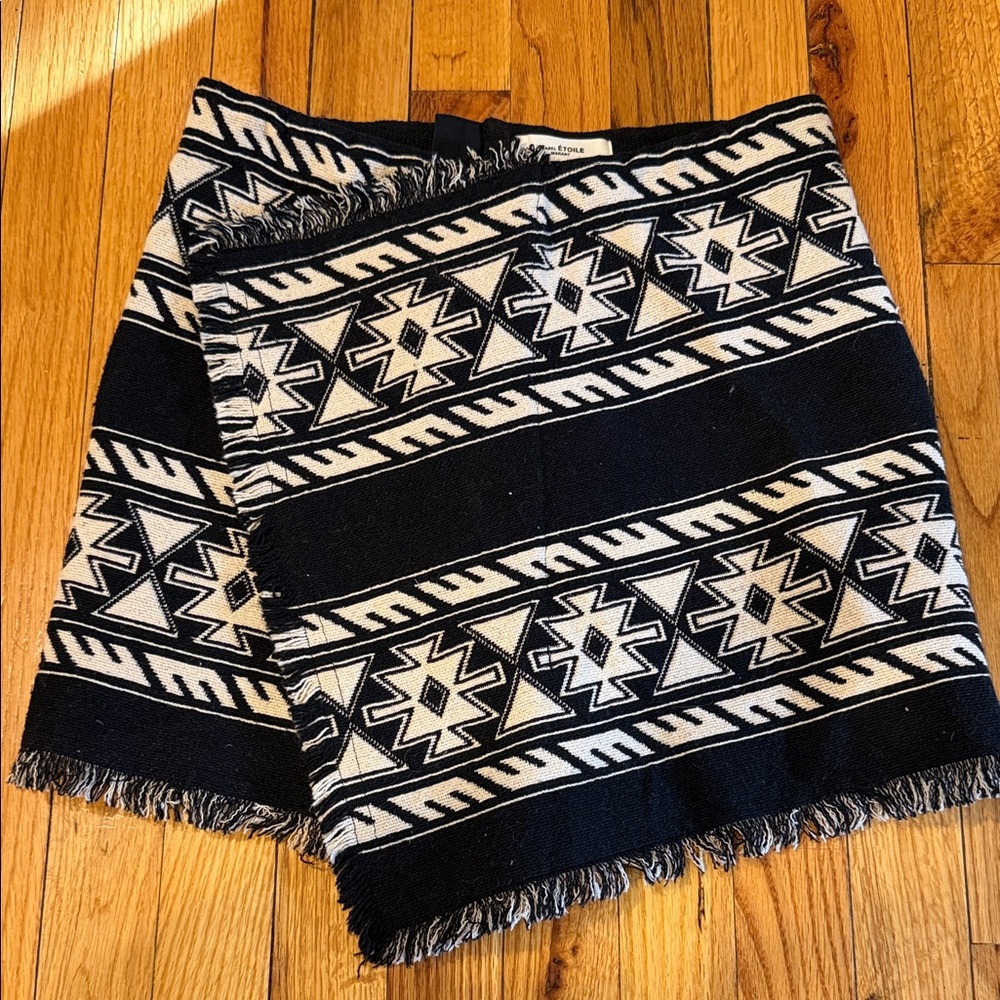 Isabel Marant Black and White Mini Skirt